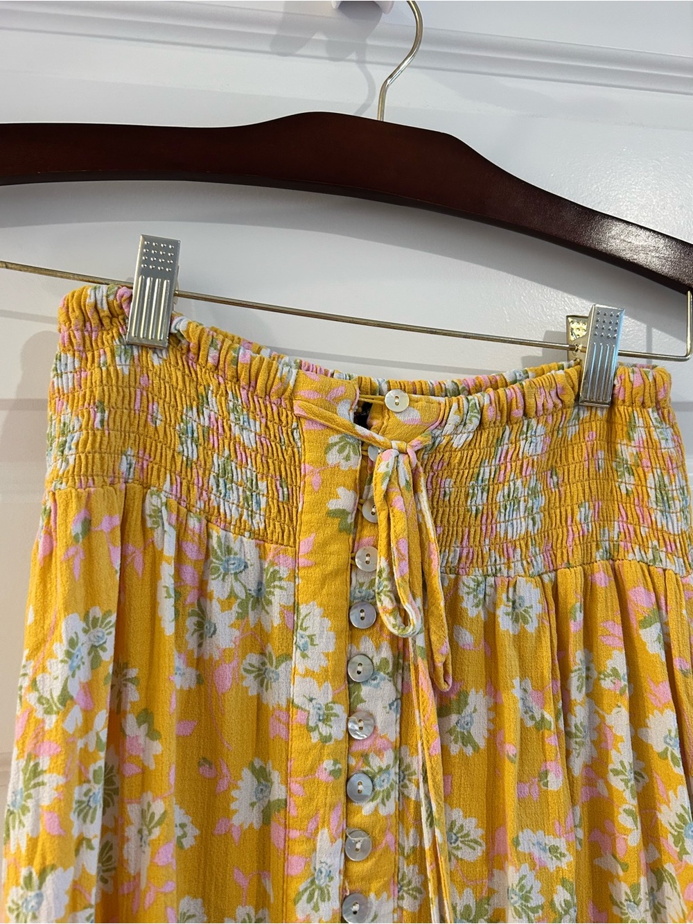 Rachel Zoe Yellow Floral Maxi Skirt - Picture 4 of 15